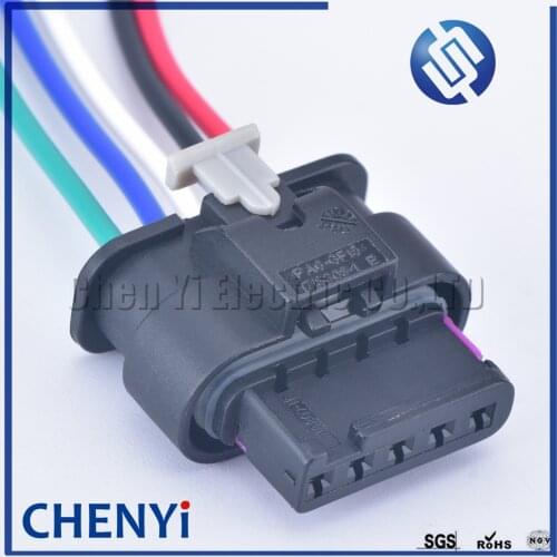 5 Pin 1-1718806-1 / 4F0 973 705 Female Automotive Electric Connector Waterproof Air Flow Meter Sensor Plug For VW Audi with wire