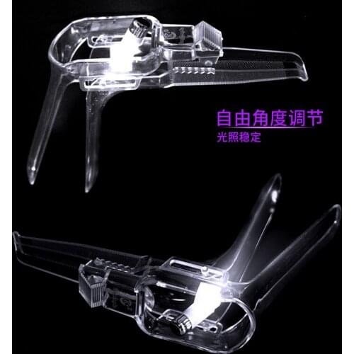 5pcs Vaginoscopic dilator for examination of broad vagina with light source searchlight endoscopy transparent disposable dilator