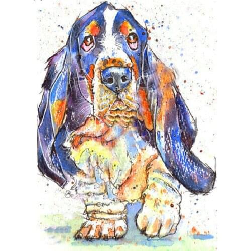 5D DIY Diamond Painting Full Square British cocker spaniel Cross Stitch Rhinestone Mosaic Diamond Embroidery Home Decor C707