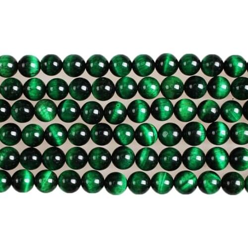 Natural Stone Green Tiger Eye Stone Beads Round Loose Beads 4 6 8 10 12mm Beads For Diy Jewelry Making