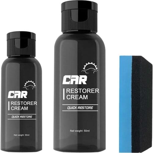 Quick Recovery Auto Refurbishment Restorer Odourless Refurbishment Restorer Washable Refresh Car Plastic Leather Repair Cream