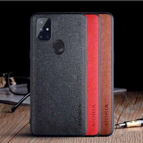 Case for Oneplus Nord N10 5G funda luxury Vintage Leather skin coque with TPU + PC hard cover for oneplus nord N10 case capa