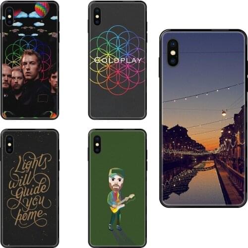 Black Soft Art Print Cover Case Personnaliser Coldplay Band Music Print For Xiaomi Mi Max Mix 2 3 2S 5X 6X CC9 CC9E Pro Note 10