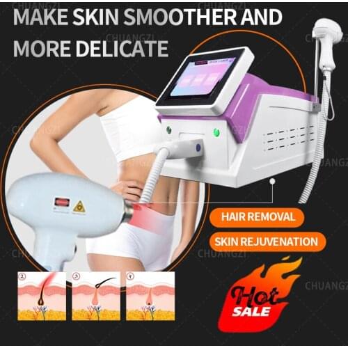 2021 800W 3 Wavelength Diode Laser 755 808 1064 Hair Removal Machine For Skin Rejuvenation Newest Equipment
