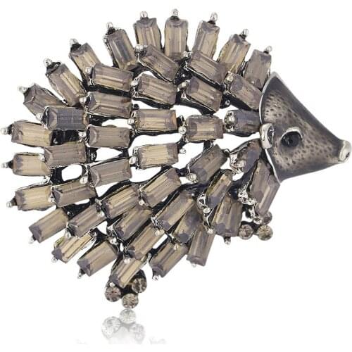 For personality cartoon little hedgehog animal brooches clothing accessories wholesale clothing manufacturer