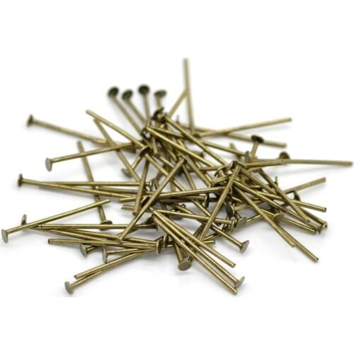DoreenBeads 700PCs Antique Bronze Head Pins 20mm( 6/8"),0.7mm(21 Gauge) (B19556)