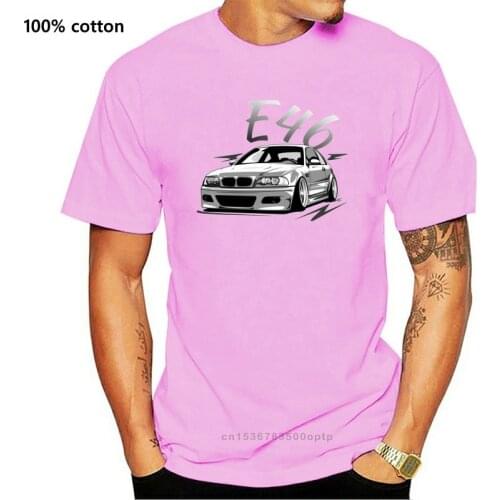 E46 t-shirt Auto Magliette 100 Cotone Tee shirt Geek Tee di Estate di Sesso