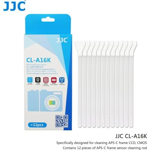 JJC 12PCS 16mm APS-C Frame (CCD/CMOS) Digital Camera Microfiber Sensor Swab Dust Cleaner for Fujifilm X-T4 X-T3 X100V X-T200