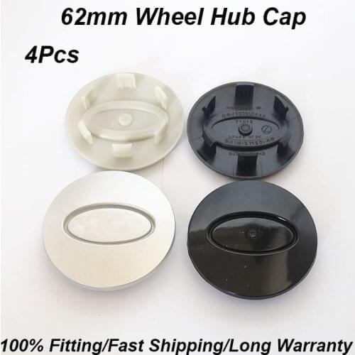4PCS Car Styling 62MM 6.2CM Wheel Center Cap Covers Silvery/Black/Glossy/Green For Discovery Freelander Evoque