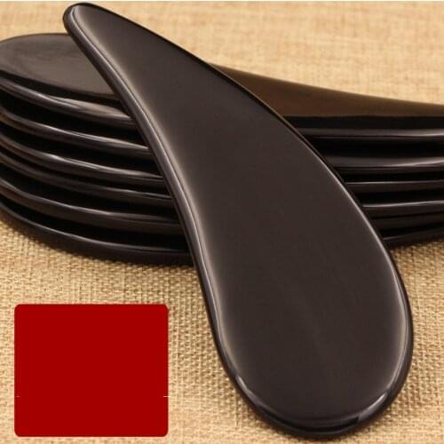 Buffalo Horn GuaSha Scrapping Guasha Massage Board Body Face Eyes Facial Point Cone Meridian Spa Natural Massager Beauty Bar