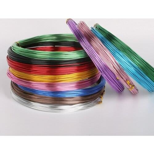 10M/Roll Soft Anadized Metal Aluminum Wire Versatile Painted Handmade Craft Floristry Wires For DIY Earrings Jewelry Makings