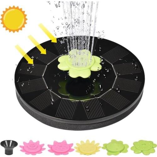Mini Solar Fountain Garden Floating Water Fountains Pool Pond Home Decor Outdoor Bird Bath Solar Powered Pump Watering Kit