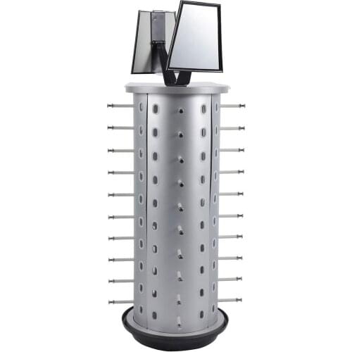 1 Set Multi Layers 40pairs Cycling Sunglasses Eyewear Holder Rotating Round Sunglass Display Racks Shelf Eyeglasses Show Stand