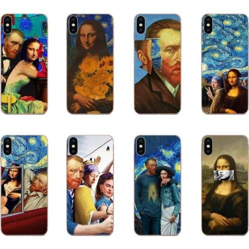 Soft Screen Protector For Huawei Mate 30 Pro Lite 20s NOVA 6 SE 5 P40 p30 lite Honor V30 20 Pro Van Gogh Mona Lisa Funny Art