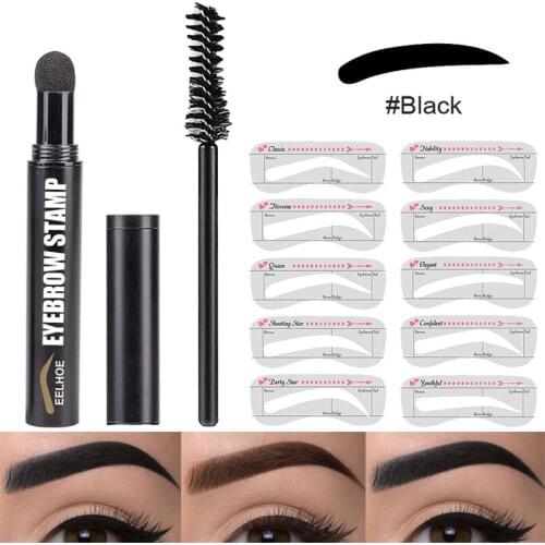 3 Colors Eyebrow Cream Kit Long Lasting Waterproof Eyebrow Cream Eyebrow Pencil 10pcs Eyebrow Cards Makeup Beauty Comstic Tools
