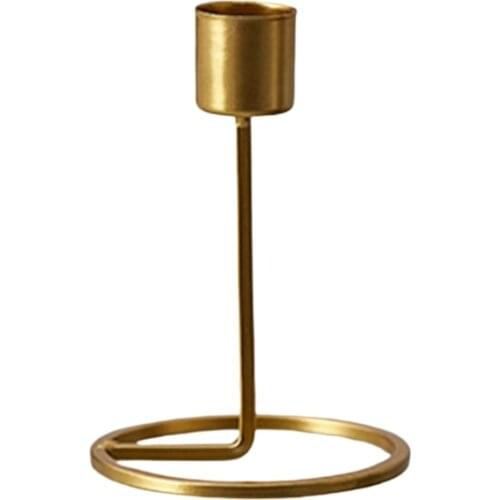 Nordic Style Wrought Iron Geometric Candle Holder Candlestick Candelabrum Rack GXMA