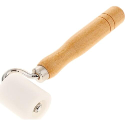 Wooden Wallpaper Seaming Pressure Wheel Tool Beech Wood 3D Wallpaper Construction Tool Roller Angle / Male Angle Roller