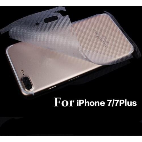 NOTOW (2 pcs / lot)Durable 3D Anti-fingerprint Carbon Fiber Back Stickers Screen Protector Film For iPhone7 /8/7Plus /8plus/X