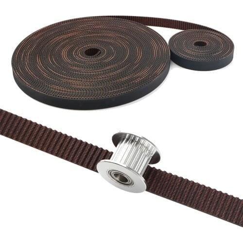 GT2 Timing Belt for 3D Printer, 5 Meters (16.4 Ft) Length Open Belt 9mm Width Rubber for Ender3 cr10 Anet 3D Printer