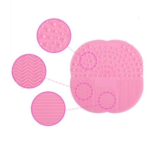 Brush Cleaning Mat Silicone Professional Makeup Brush Comestic Tool Washing Scrubber Board Cleaner Mat Pad 100pcs
