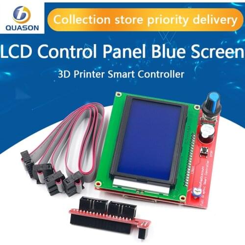 3D printer smart controller RAMPS 1.4 LCD 12864 LCD control panel blue screen