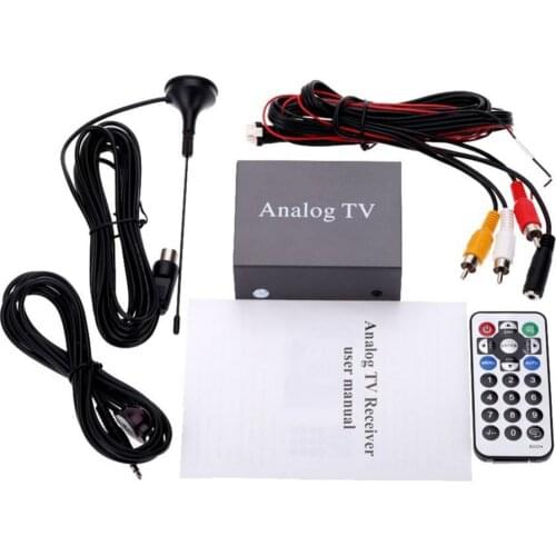 50% Hot Sell Universal ABS 12V Car Analog TV DVD Set-top Box Receiver with Remote Control