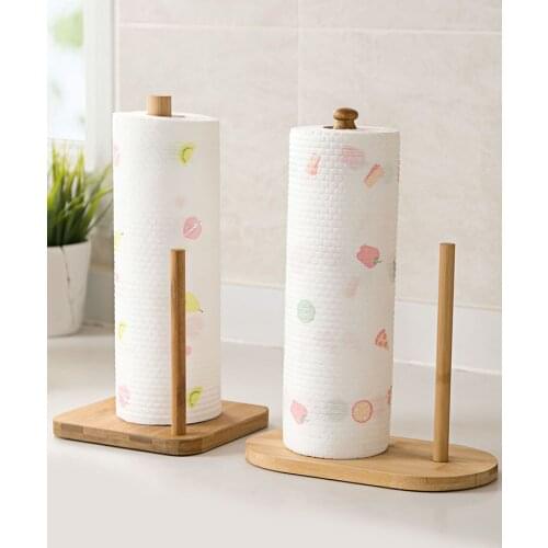 Vertical Roll Holder Paper Napkin Shelf Desktop Punch Paper Towel Storage Holders Tissue Punch-free Storage Rack household tool
