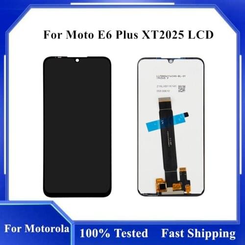 6.1" For Motorola Moto E6 Plus XT2025 LCD Display Touch Screen Sensor Digiziter Assembly New For moto E6Plus E6P LCD Replacement