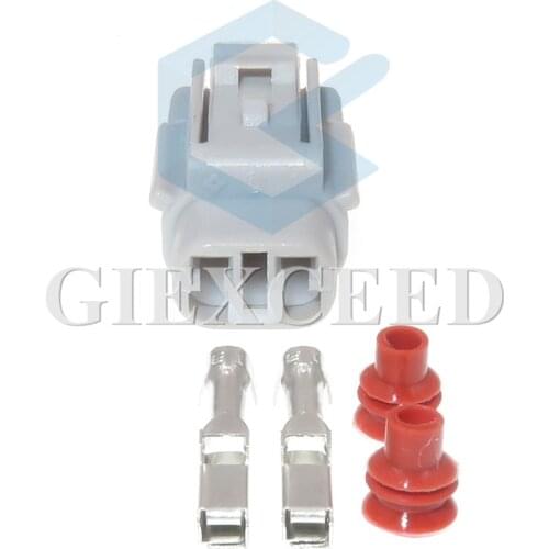2 Sets 2 Pin 90980-11207 Waterproof Automotive Connector Sealed Electrical Socket For Toyota