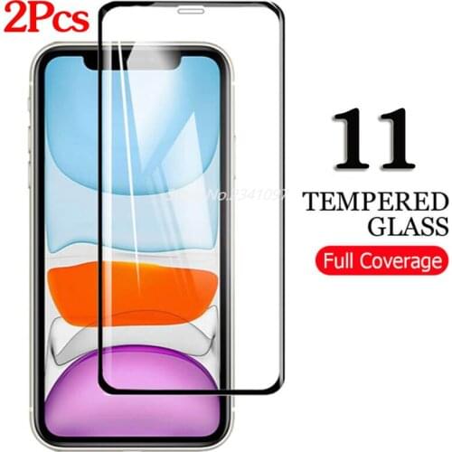2Pcs Tempered Film For iphone 11 Pro Max Screenprotector Glass Screen Protector on iphpne11 ai phone 11pro Armor Pelicula Glas