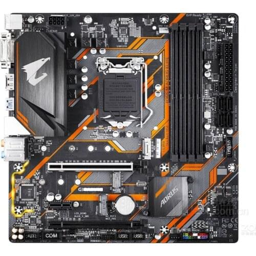 Used original motherboard for Gigabyte B365M AORUS ELITE DDR4 LGA 1151 64GB USB2.0 USB3.1 B365 Desktop Motherboard