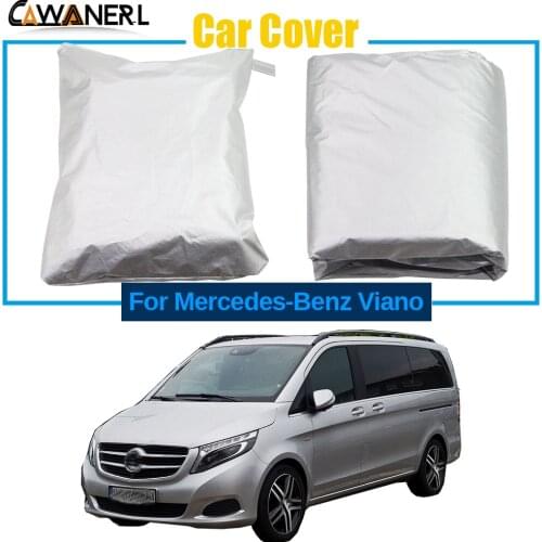 Full Car Cover For Mercedes-Benz Viano Outdoor Sun Snow Rain Dust Resistant Windproof Anti-UV MPV Cover