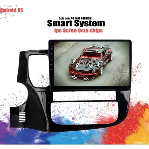 Deckless 10.1'' Android 10.0 Car Radio GPS Stereo Headunit for Mitsubishi Outlander 2013 2014- 2017 Car DVD Player Tape Recorder