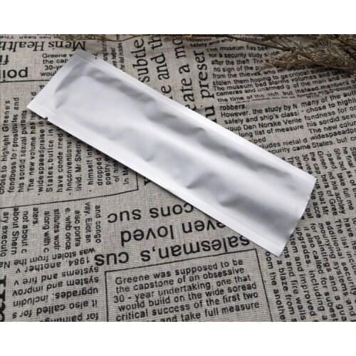 Long Size Pure Aluminium Foil Heat Seal Open Top Vacuum Package Bag Food Snacks Nuts Storage Brush Grocery Packaging Pouch Bag