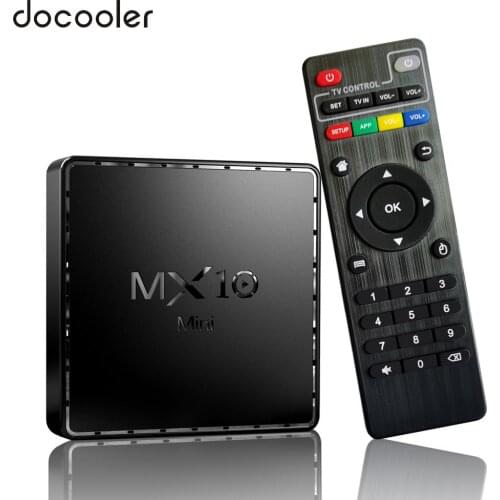 Docooler MX10 Mini Android 10.0 Smart TV Box Allwinner H616 UHD 4K Media Player 6K HDR 4GB/64GB 2.4G & 5G WiFi BT4.2 4GB/32GB