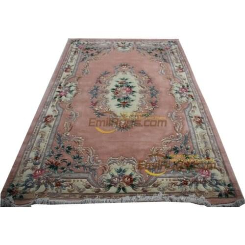 Chinese wool carpets design french About machine made Thick Plush Savonnerie