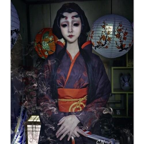 Cosplay Costumes Set Game Identity V Cos Ancient Wind Kimono Woman Cosplay Dress Woods Cosplay Skirt+Coat+Waist Girdle,SC9