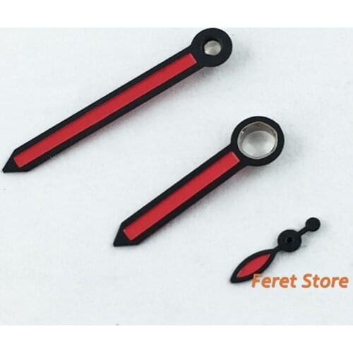 Red Watch Hands Fit ETA 6497,6498 Seagull ST36 Movement