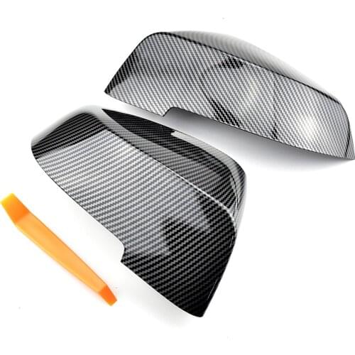 Side Wing Rearview Mirror Cover Cap For BMW 5 6 7 Series F01 F02 F03 F04 F06 F07 F10 F11 F12 F13 Carbon Black high quality types