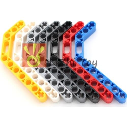Liftarm 1 x 11.5 Double Bent Thick Bricks Model Building Blocks Technic Parts Compatible32009 Accessories Combination Mechanical