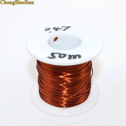 ChengHaoRan 0.47mm*50m QZY-2-180 High temperature Wire Magnet Wire Enameled wire Magnetic Coil Winding Item specifics