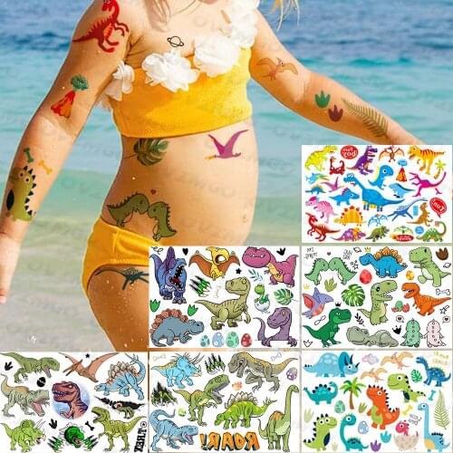 Lovely Small Temporary Tattoos Sticker For Children Kids Body Art Arm Legs Face Tattoo Fake Glitter Tatoos Party Decoration