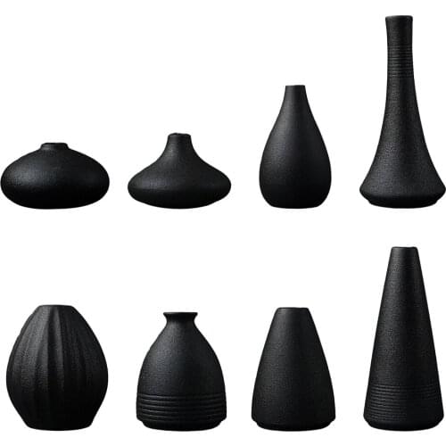 Minimalism Ceramic Flower Vase Sculpture Decoration Housewarming Gifts