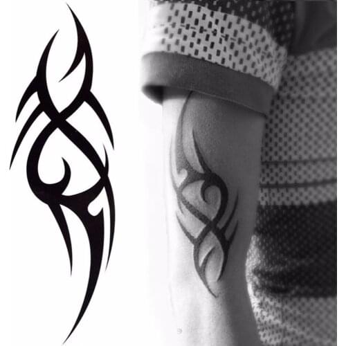 Fashion 3D New Mans Half Sleeve Arm Temporary Totem Tattoo Stickers Body Art Tattoos Boys Men Beauty Tools Hot