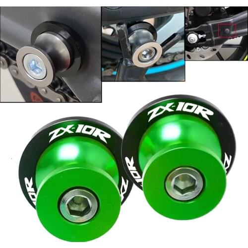 Motorcycle CNC Swingarm Spools Slider Stand Screws Slider For KAWASAkI ZX10R ZX 10R ZX-10R 2004-2016 2017 2018 2019 2020 2021