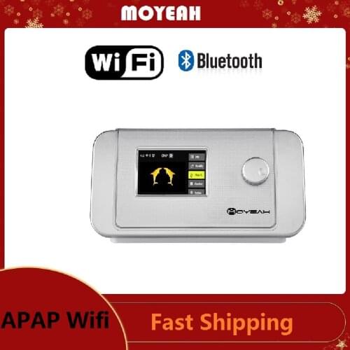 MOYEAH Anti Snoring APAP Auto CPAP Ventilator Breathing Machine For Sleep Apnea with Wifi Internet&Cpap mask tube accessories