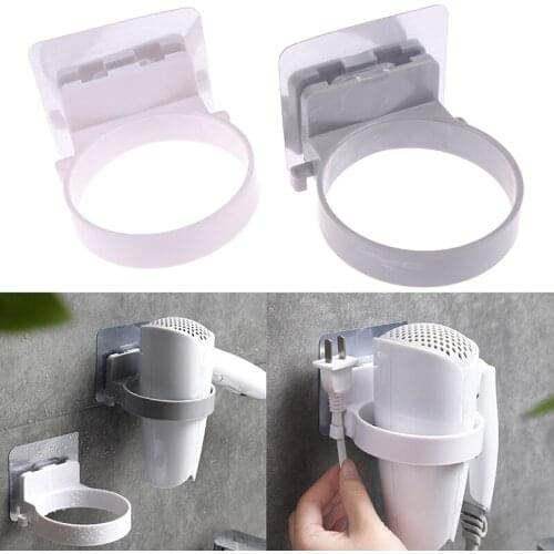 Wall-Mounted Hair Dryer Holder Bathroom Shelf Storage Hairdryer Holder Hairdryer Rack Organizer High Quality