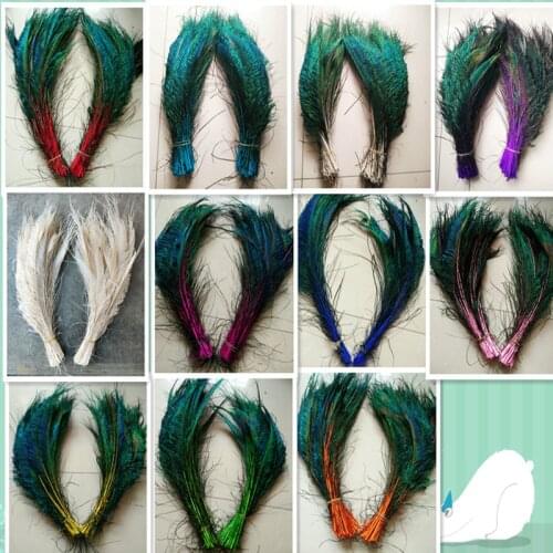 New! 10 pc quality natural peacock feathers, 11-16inches / 28-40cm DIY- wedding, living room, decorated flower vase