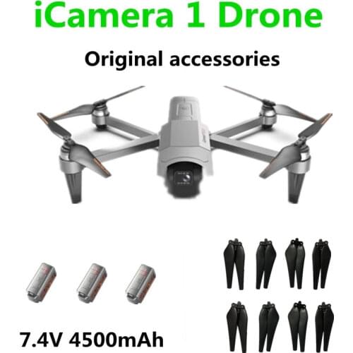 ICamera 1 Drone Original Accessories Battery 7.4v 4500mAh Propeller Maple Leaf Use For iCamera 1 Drones Spare Parts