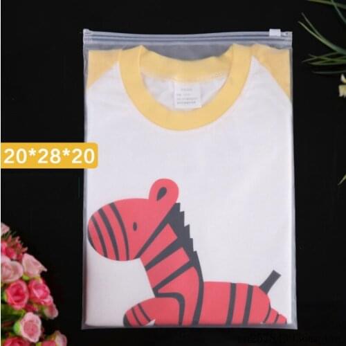500pcs Plastic Zipper Bag for Underwear Socks Zip Pouch Resealable Transparent Storage Bags